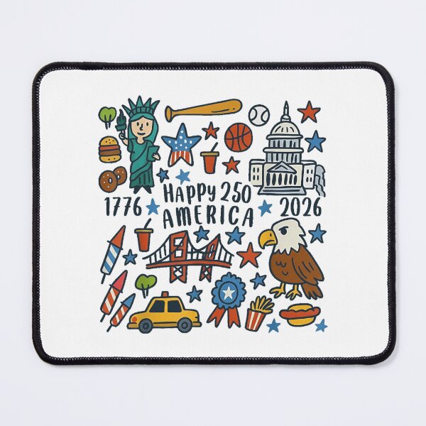 Item preview, Happy 250 America Patriotic 1776 2026 Retro USA Design designed and sold by kiralynstration.