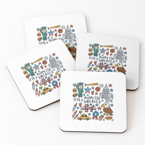 Item preview, Happy 250 America Patriotic 1776 2026 Retro USA Design designed and sold by kiralynstration.