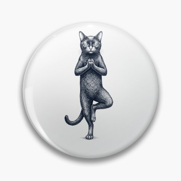 Item preview, Vintage Bombay Cat Yoga Tree Pose Kitten Lover designed and sold by TerryConnells.