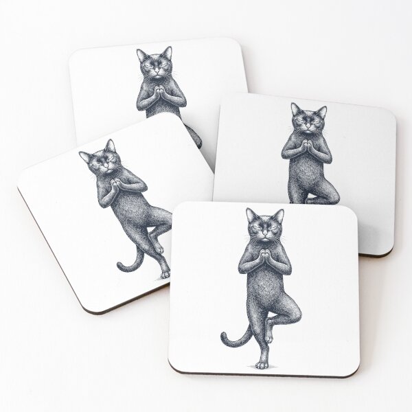 Item preview, Vintage Bombay Cat Yoga Tree Pose Kitten Lover designed and sold by TerryConnells.