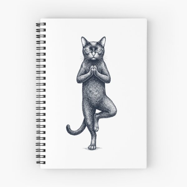 Item preview, Vintage Bombay Cat Yoga Tree Pose Kitten Lover designed and sold by TerryConnells.