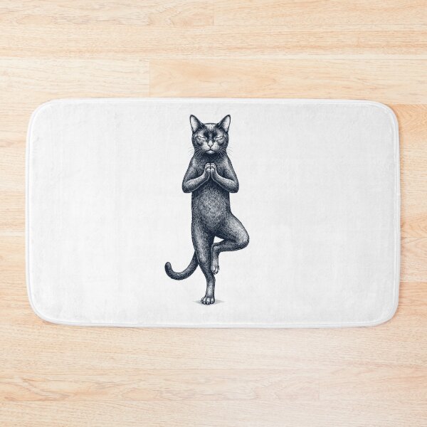 Item preview, Vintage Bombay Cat Yoga Tree Pose Kitten Lover designed and sold by TerryConnells.