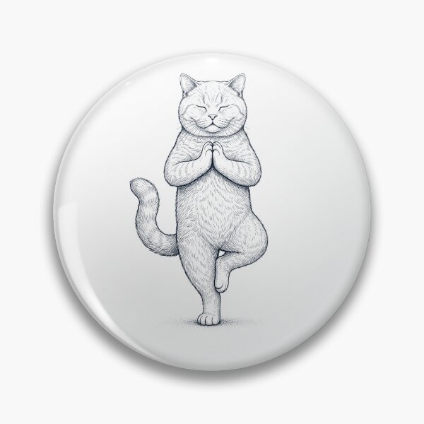 Item preview, Vintage British Shorthair Cat Yoga Tree Pose Kitten Lover designed and sold by TerryConnells.