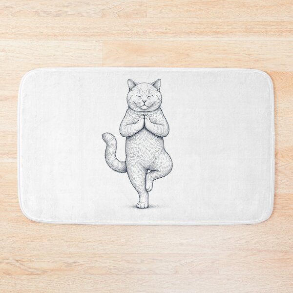 Artikelvorschau, Vintage Britisch Kurzhaar Katze Yoga Baum Pose Kätzchenliebhaber entworfen und verkauft von TerryConnells.