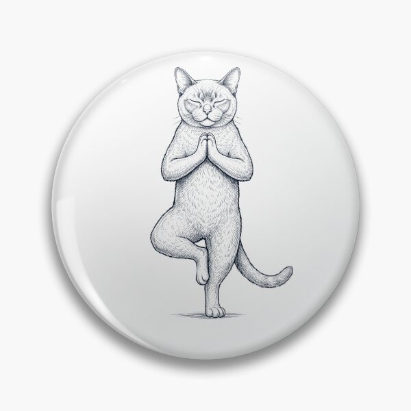 Item preview, Vintage Burmese Cat Yoga Tree Pose Kitten Lover designed and sold by TerryConnells.