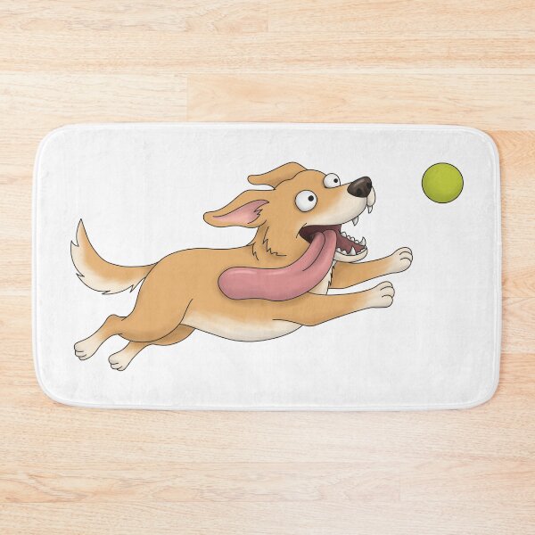 Item preview, Funny Dog Chasing Tennis Ball designed and sold by Szkicerka.