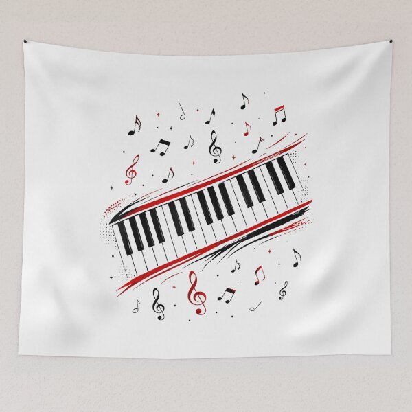 Item preview,  Funny Piano Keyboard Player Retro Music Lover Beat Design designed and sold by kiralynstration.