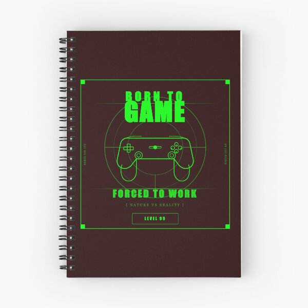 Item preview, Born To Game Forced To Work Funny Gamer Controller Neon designed and sold by Mega-Shopping.