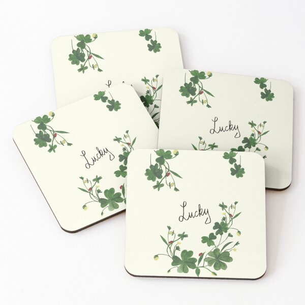Item preview, Lucky  - Four Clover Watercolour Illustration designed and sold by LLilyArt.