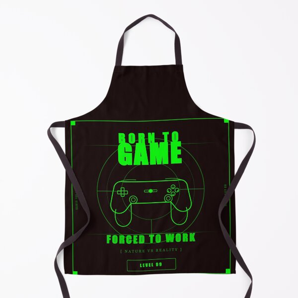 Item preview, Born To Game Forced To Work Funny Gamer Controller Neon designed and sold by Mega-Shopping.