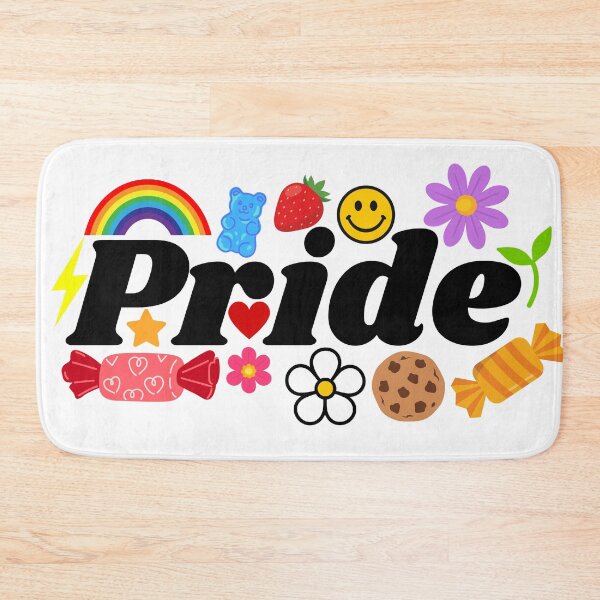 Artikelvorschau, Pride Month Retro Regenbogen Kidcore Grafik entworfen und verkauft von Niji Hibana.
