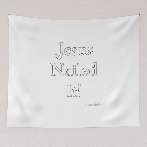 Item preview, Jesus Nailed It! (White text) designed and sold by GraceMadeArt.