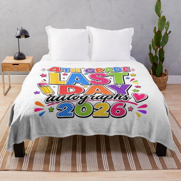 Item preview, Last Day Of School Autographs 4th Grade Graduation Design   designed and sold by kiralynstration.