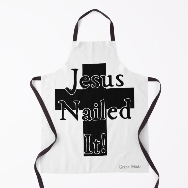 Item preview, Jesus Nailed It! (Black text/Black Cross) designed and sold by GraceMadeArt.