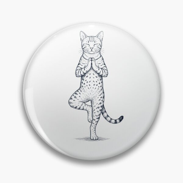 Item preview, Vintage Egyptian Mau Cat Yoga Tree Pose Kitten Lover designed and sold by TerryConnells.