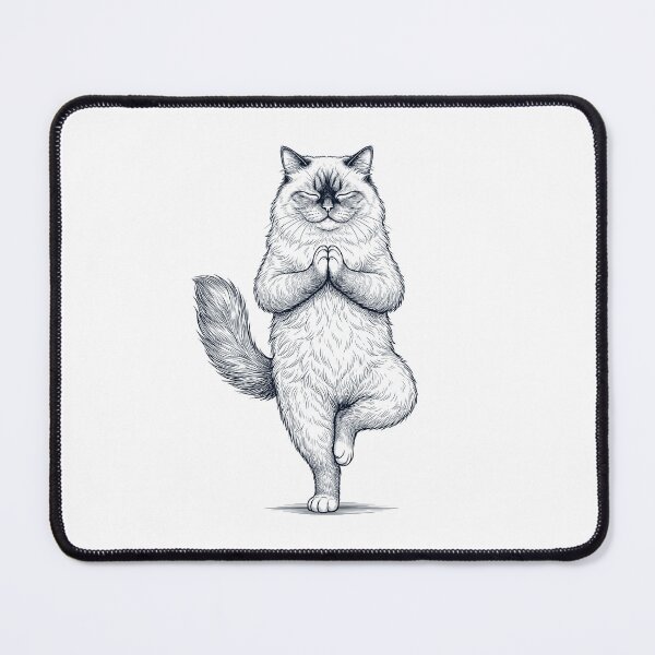 Item preview, Vintage Himalayan Cat Yoga Tree Pose Kitten Lover designed and sold by TerryConnells.