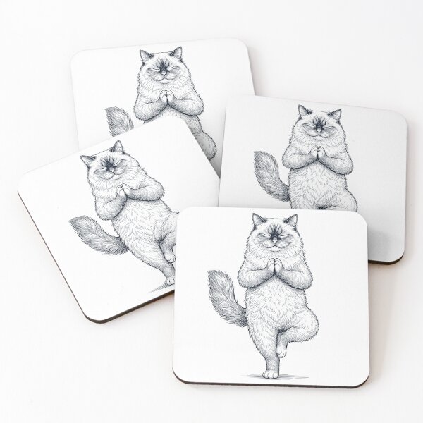 Item preview, Vintage Himalayan Cat Yoga Tree Pose Kitten Lover designed and sold by TerryConnells.
