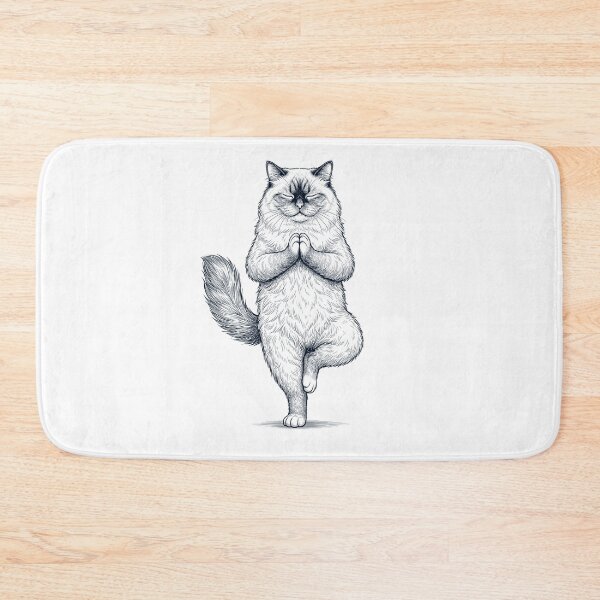 Item preview, Vintage Himalayan Cat Yoga Tree Pose Kitten Lover designed and sold by TerryConnells.