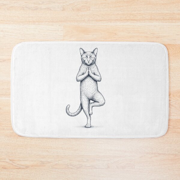 Item preview, Vintage Havana Brown Cat Yoga Tree Pose Kitten Lover designed and sold by TerryConnells.