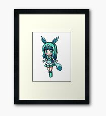 Glaceon Magical Girl Chibi Framed Print