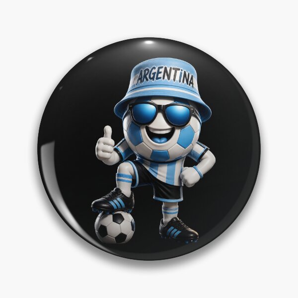 Item preview, Argentina Soccer Mascot Funny Football Cartoon Graphic designed and sold by ArtSpark Studio.