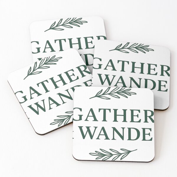 Item preview, Gather & Wander — Minimalist Botanical Typography Tee designed and sold by Bhairavi92.