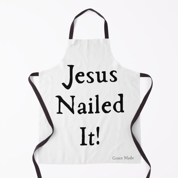 Item preview, Jesus Nailed It! (Black text/White Cross) designed and sold by GraceMadeArt.