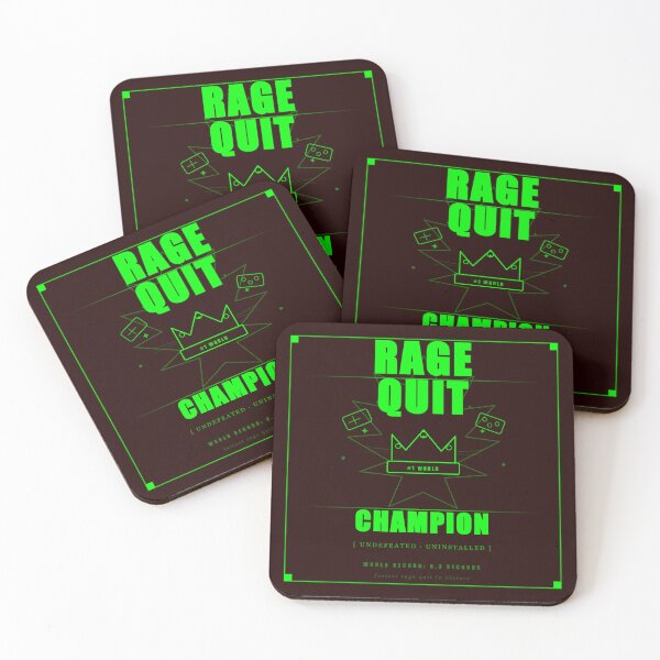 Item preview, Rage Quit Champion Funny Gamer Broken Controller Trophy Neon designed and sold by Mega-Shopping.