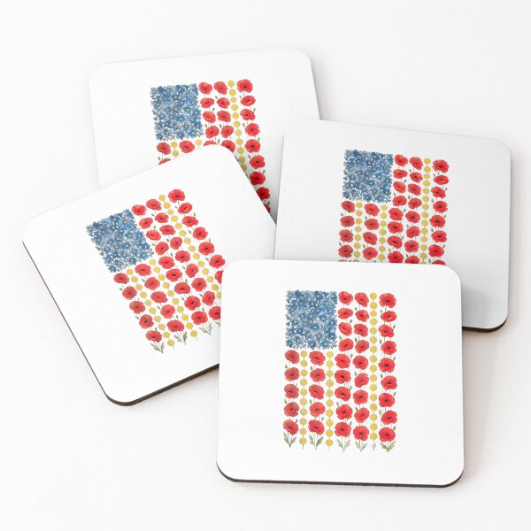 Item preview, Red Poppy Flower American Flag Patriotic Memorial Day Design designed and sold by kiralynstration.