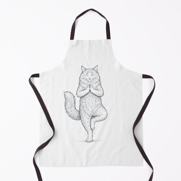 Item preview, Vintage Norwegian Forest Cat Yoga Tree Pose Kitten Lover designed and sold by TerryConnells.