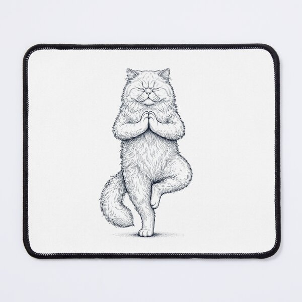Item preview, Vintage Persian Cat Yoga Tree Pose Kitten Lover designed and sold by TerryConnells.