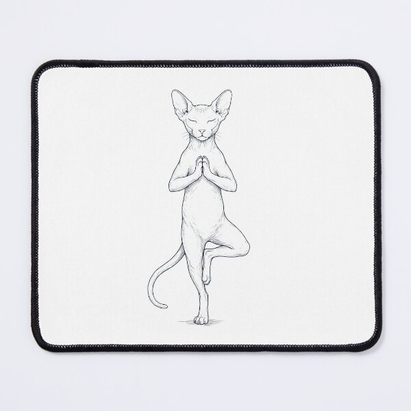 Item preview, Vintage Peterbald Cat Yoga Tree Pose Kitten Lover designed and sold by TerryConnells.