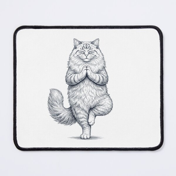 Item preview, Vintage Ragamuffin Cat Yoga Tree Pose Kitten Lover designed and sold by TerryConnells.