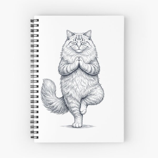 Item preview, Vintage Ragamuffin Cat Yoga Tree Pose Kitten Lover designed and sold by TerryConnells.