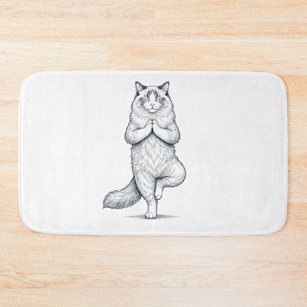 Item preview, Vintage Ragdoll Cat Yoga Tree Pose Kitten Lover designed and sold by TerryConnells.