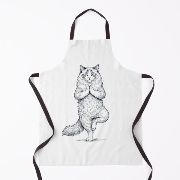 Item preview, Vintage Ragdoll Cat Yoga Tree Pose Kitten Lover designed and sold by TerryConnells.