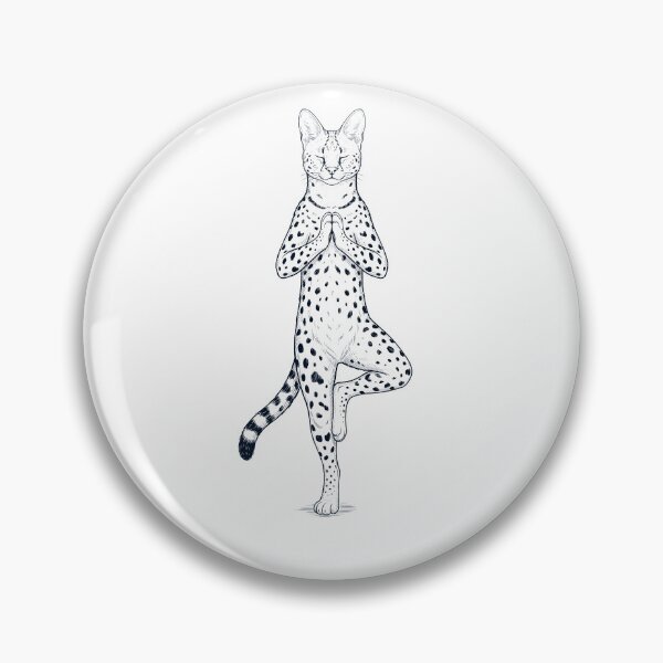 Item preview, Vintage Savannah Cat Yoga Tree Pose Kitten Lover designed and sold by TerryConnells.