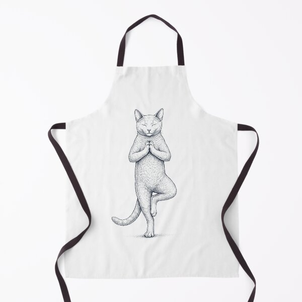Item preview, Vintage Russian Blue Cat Yoga Tree Pose Kitten Lover designed and sold by TerryConnells.