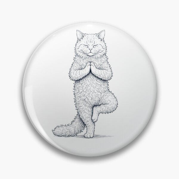 Item preview, Vintage Selkirk Rex Cat Yoga Tree Pose Kitten Lover designed and sold by TerryConnells.