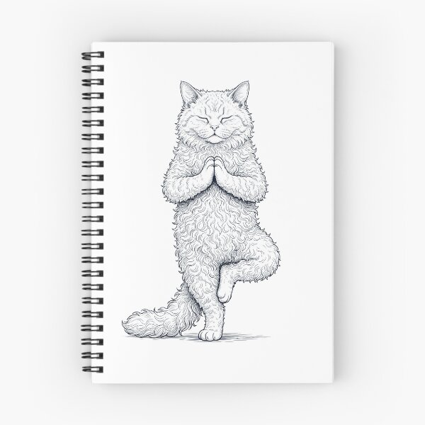Item preview, Vintage Selkirk Rex Cat Yoga Tree Pose Kitten Lover designed and sold by TerryConnells.