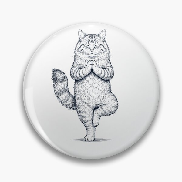 Item preview, Vintage Siberian Cat Yoga Tree Pose Kitten Lover designed and sold by TerryConnells.