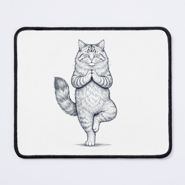 Item preview, Vintage Siberian Cat Yoga Tree Pose Kitten Lover designed and sold by TerryConnells.