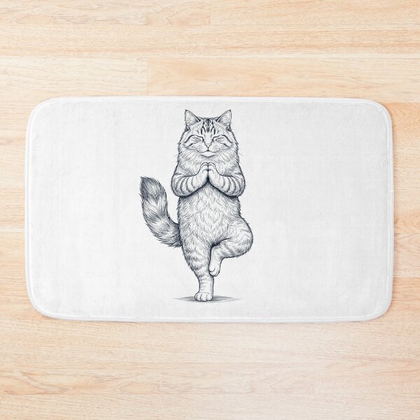 Item preview, Vintage Siberian Cat Yoga Tree Pose Kitten Lover designed and sold by TerryConnells.