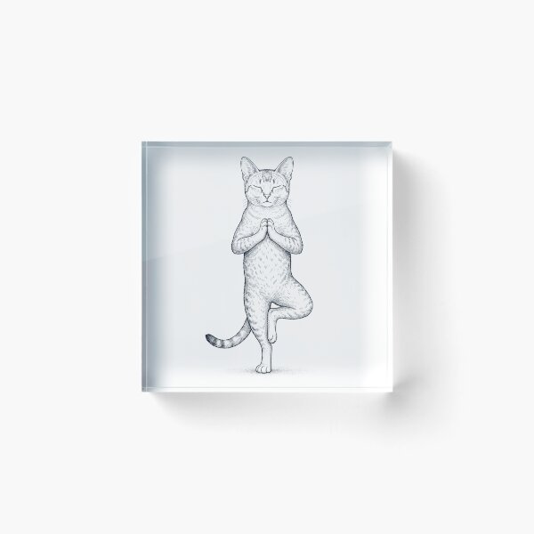 Item preview, Vintage Singapura Cat Yoga Tree Pose Kitten Lover designed and sold by TerryConnells.
