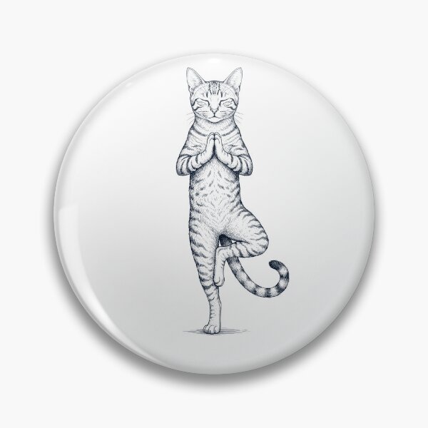 Item preview, Vintage Sokoke Cat Yoga Tree Pose Kitten Lover designed and sold by TerryConnells.