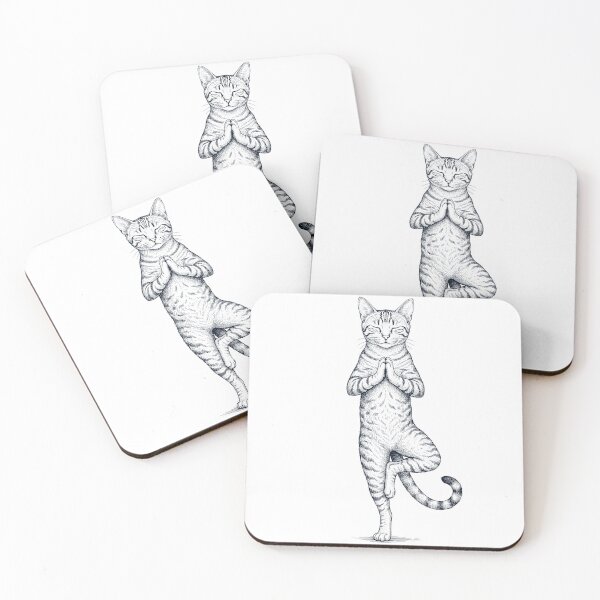 Item preview, Vintage Sokoke Cat Yoga Tree Pose Kitten Lover designed and sold by TerryConnells.