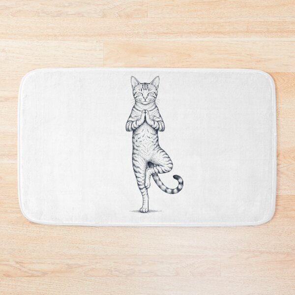 Item preview, Vintage Sokoke Cat Yoga Tree Pose Kitten Lover designed and sold by TerryConnells.