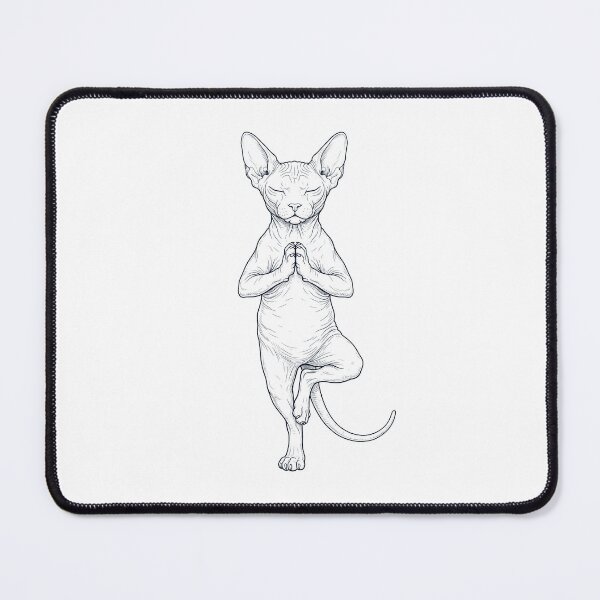 Item preview, Vintage Sphynx Cat Yoga Tree Pose Kitten Lover designed and sold by TerryConnells.