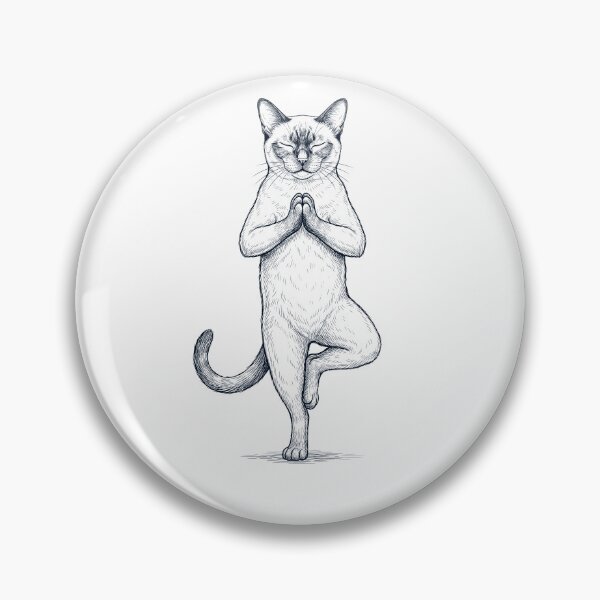 Item preview, Vintage Tonkinese Cat Yoga Tree Pose Kitten Lover designed and sold by TerryConnells.