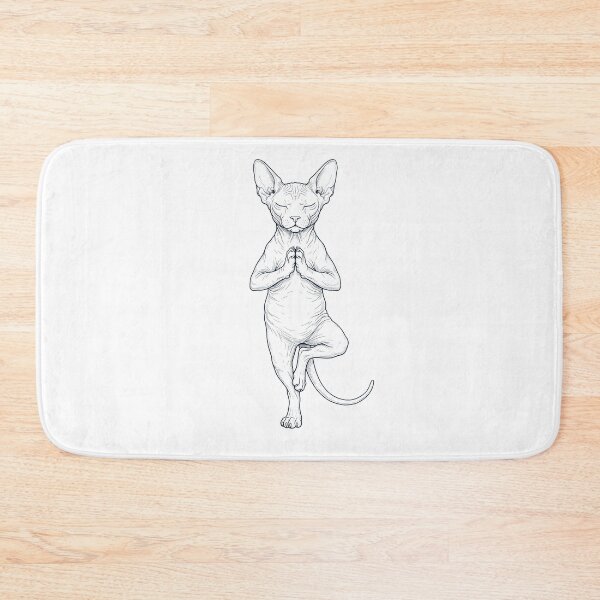 Item preview, Vintage Sphynx Cat Yoga Tree Pose Kitten Lover designed and sold by TerryConnells.